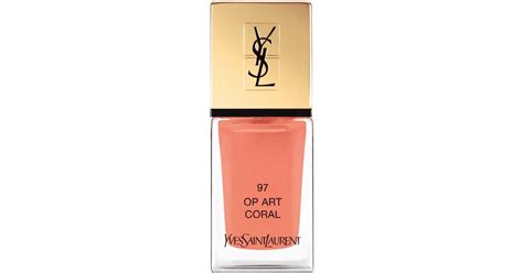 n 97 op art coral ysl swatch|Yves Saint Laurent La Laque Couture 97 Op Art Coral Tester .